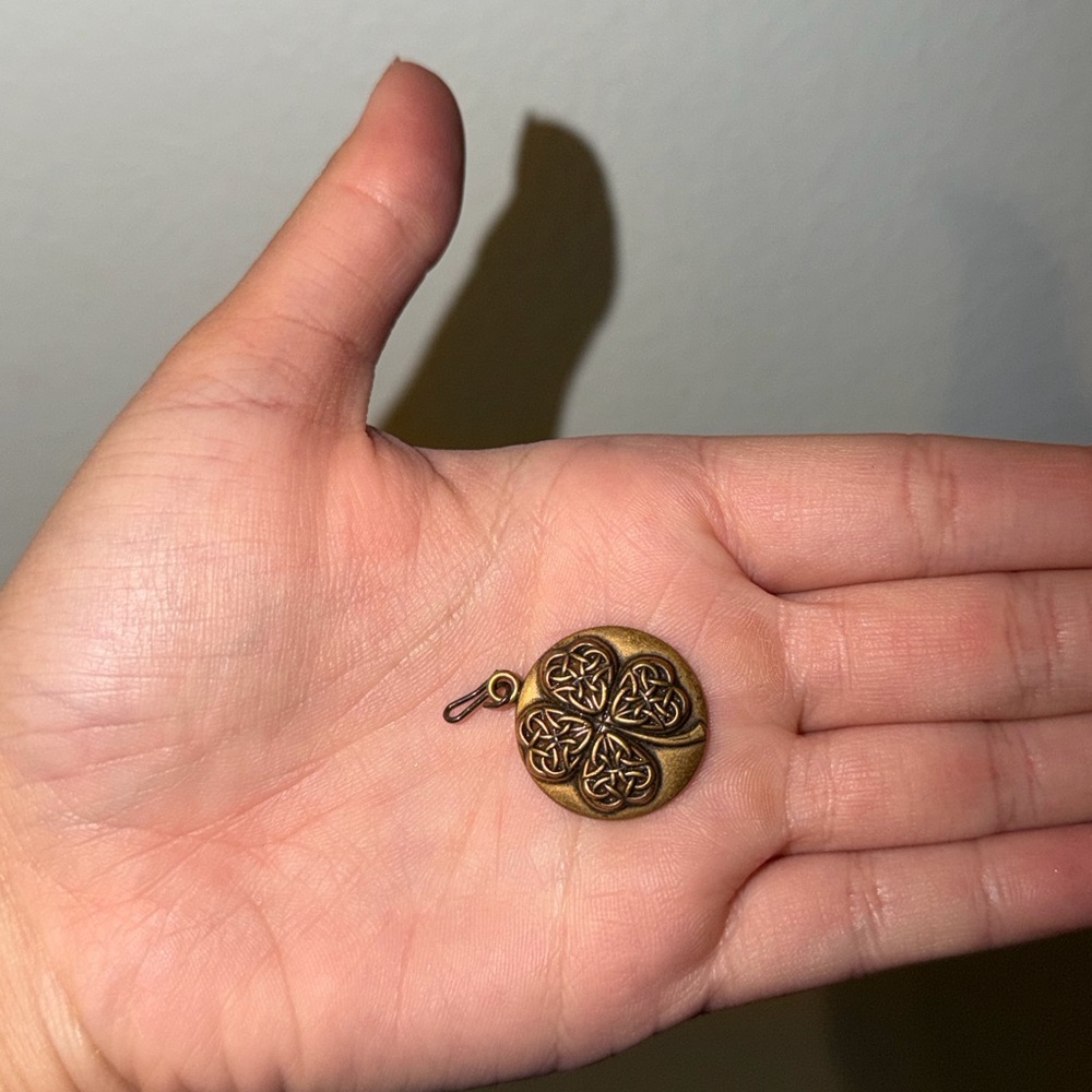 Alex and Ani Gold Celtic 4 Leaf Clover Charm for Necklace